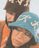 Running Guys Crochet Hat [Blue]