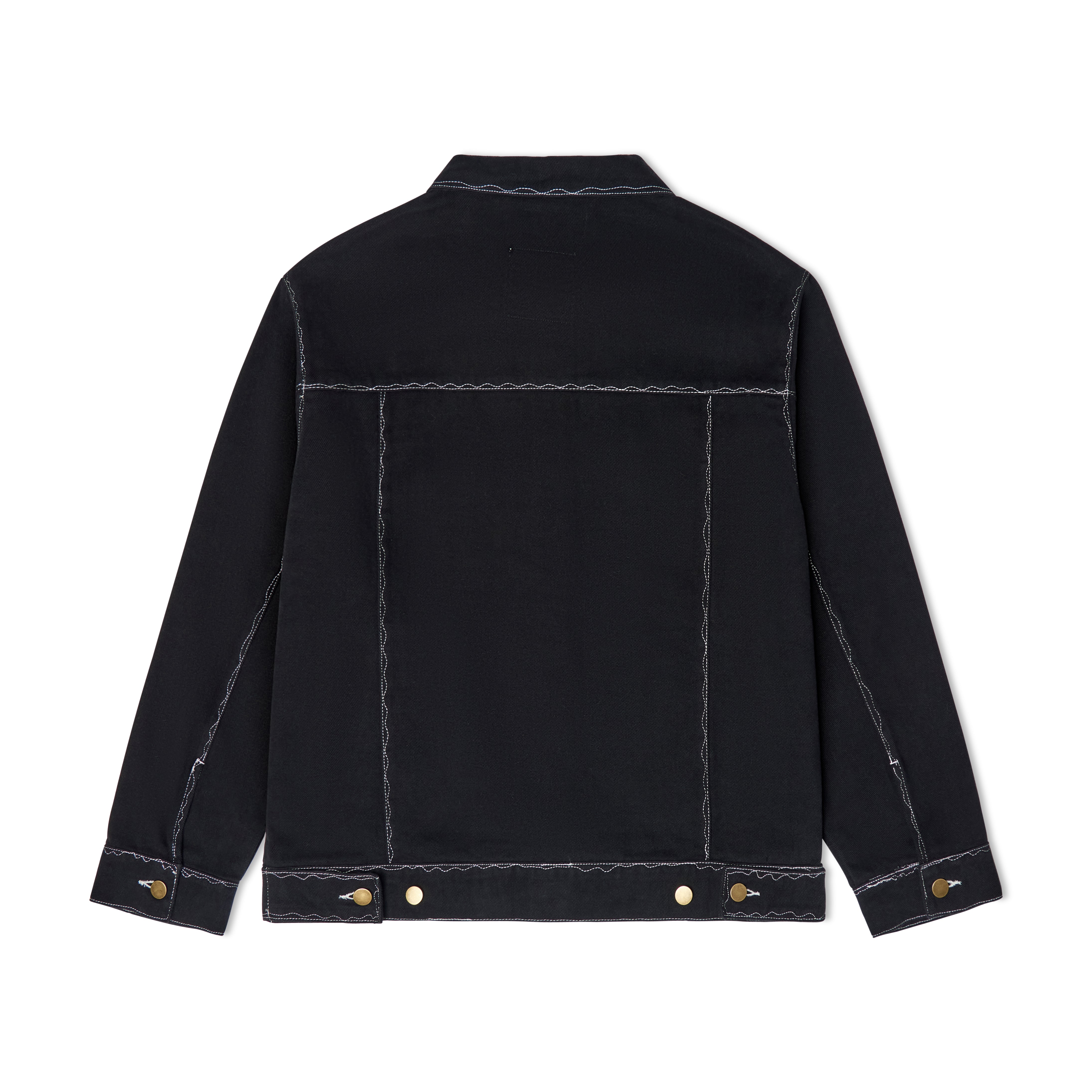 Messy Stitched Work Jacket [Black]