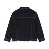 Messy Stitched Work Jacket [Black]