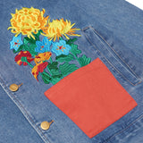Flower Pots Denim Jacket [Blue]