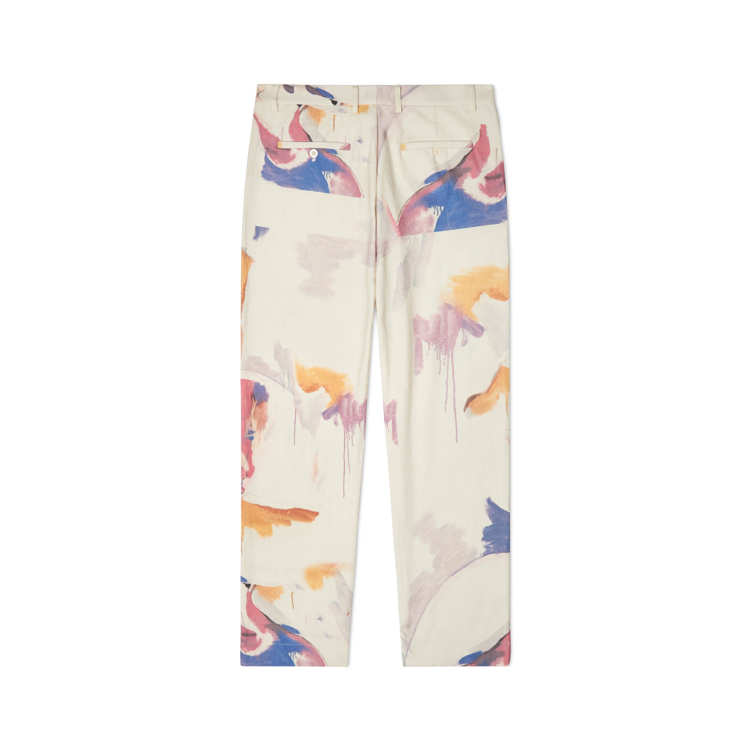 Painting Printed Suit Bottoms [White]