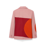 Geometric Shapes Suit Top [Red]