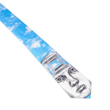 Illusion Printed Silk Tie [Blue]