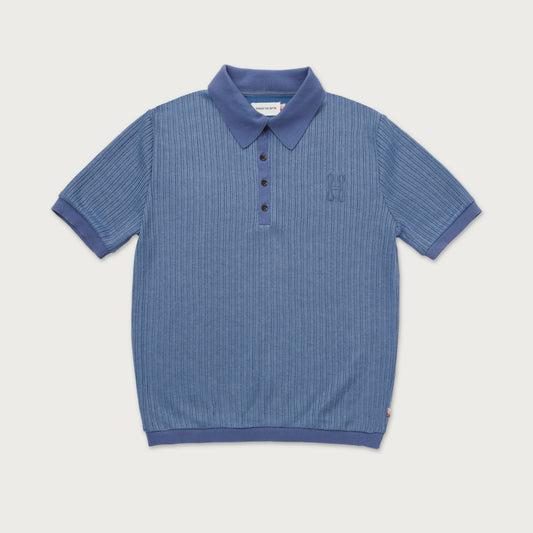 Knit Polo - Blue