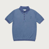 Knit Polo - Blue