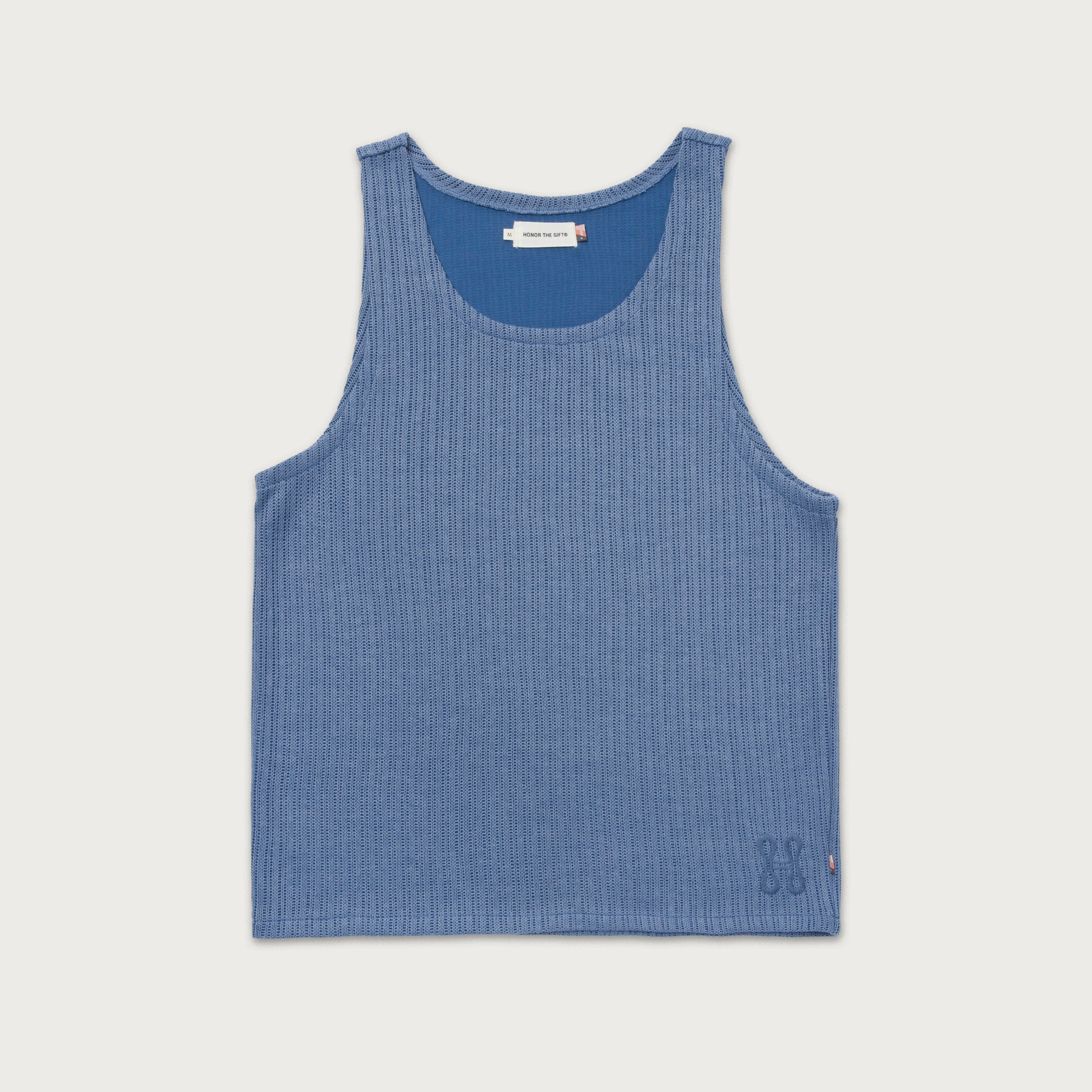 Knit Tank Top - Blue