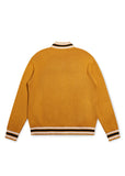 Knitted Script Full Zip - Yellow