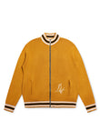 Knitted Script Full Zip - Yellow