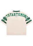 Knit Jersey - Cream/Green