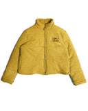 "Modular" Knitted Puffer Jacket (Goldenrod)