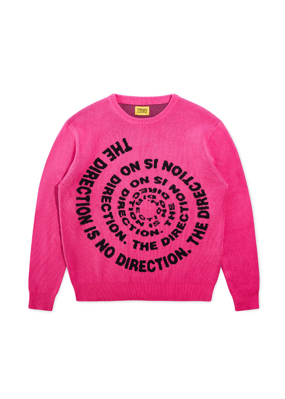 Knitted Spiral Sweater - Pink