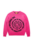 Knitted Spiral Sweater - Pink