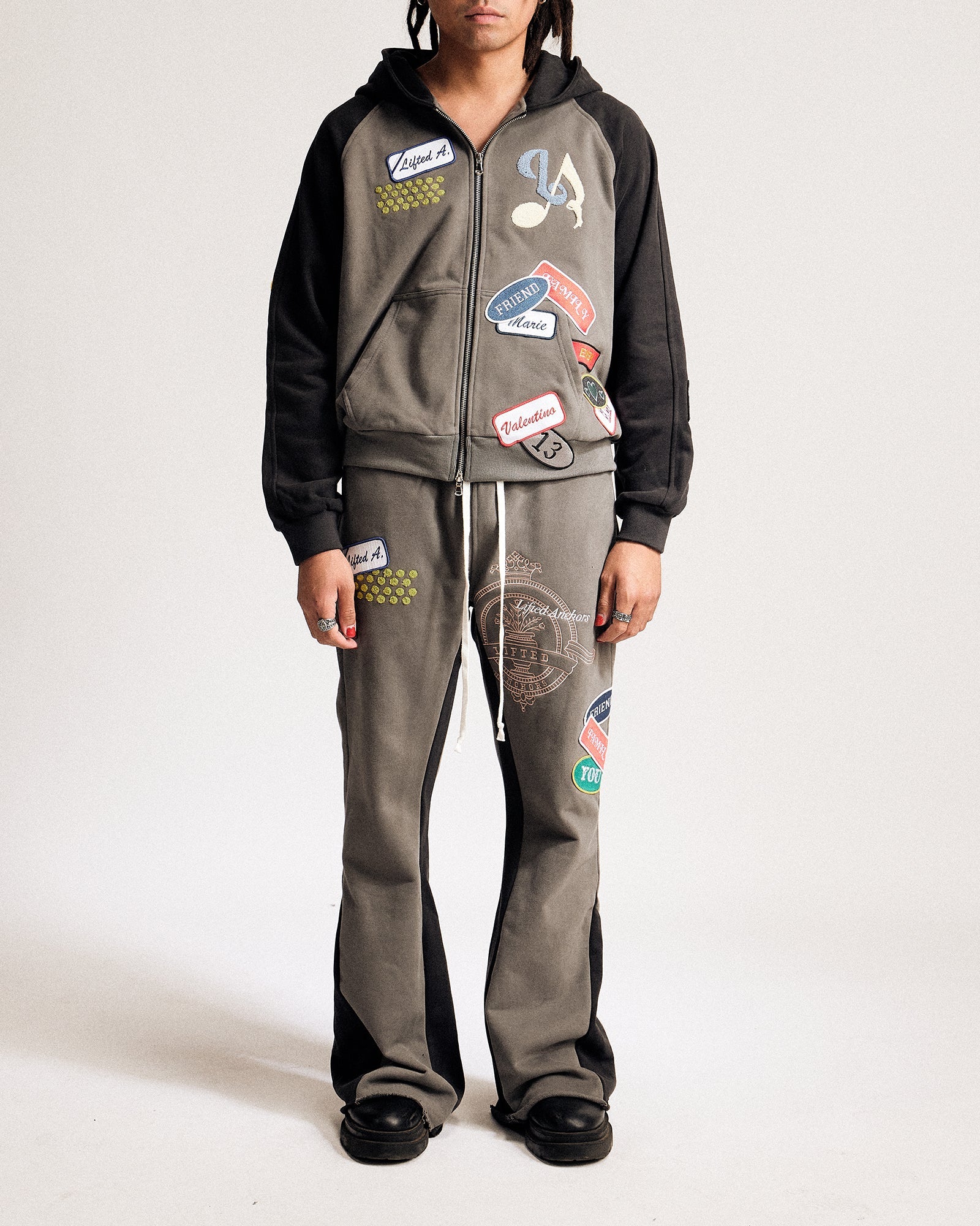 "Hunter" Flared Sweatpant (Shadow)