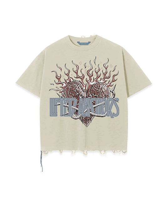 Zeppelin Crop Tee (Tan)