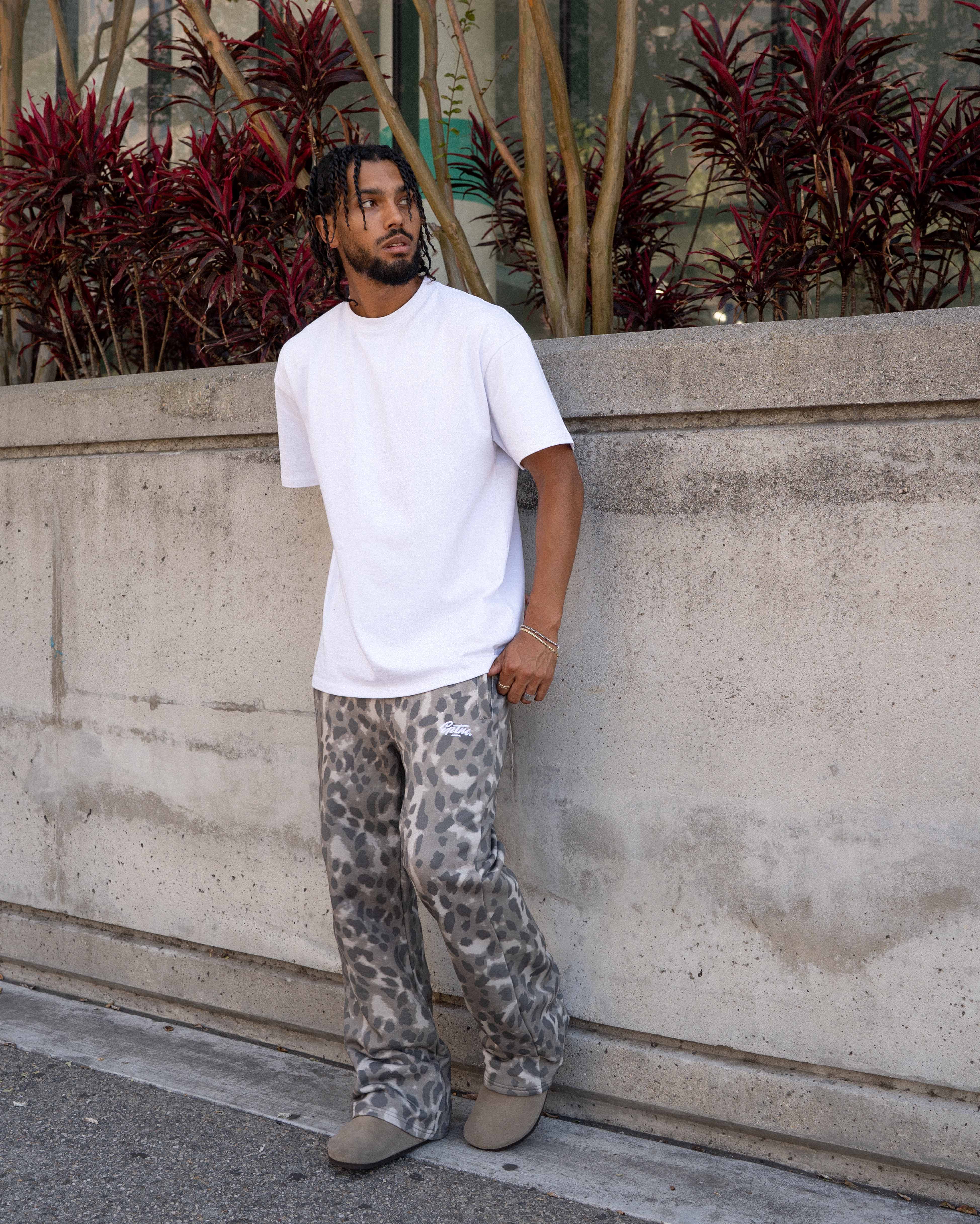 EPTM Leopard Pants - Grey