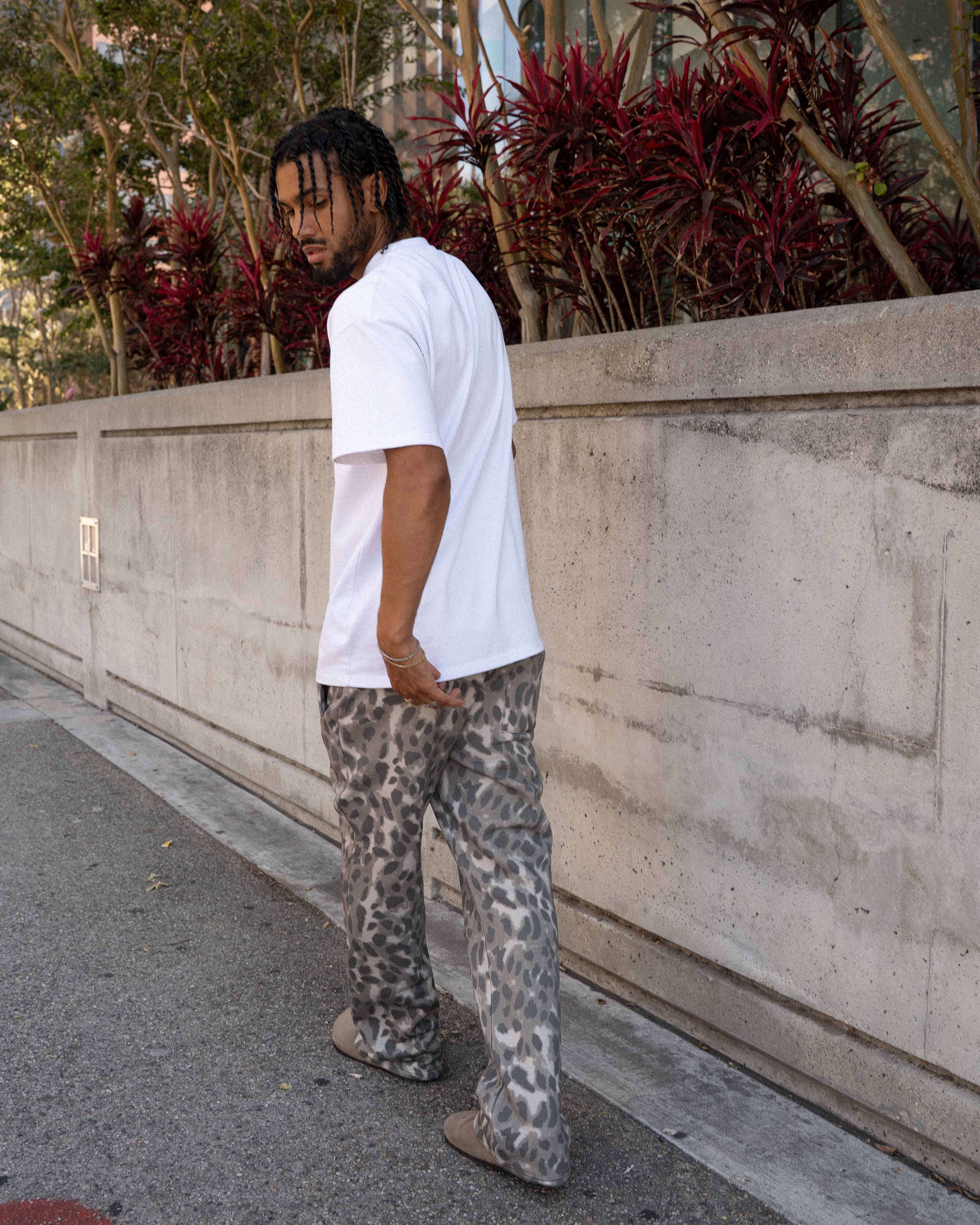 EPTM Leopard Pants - Grey