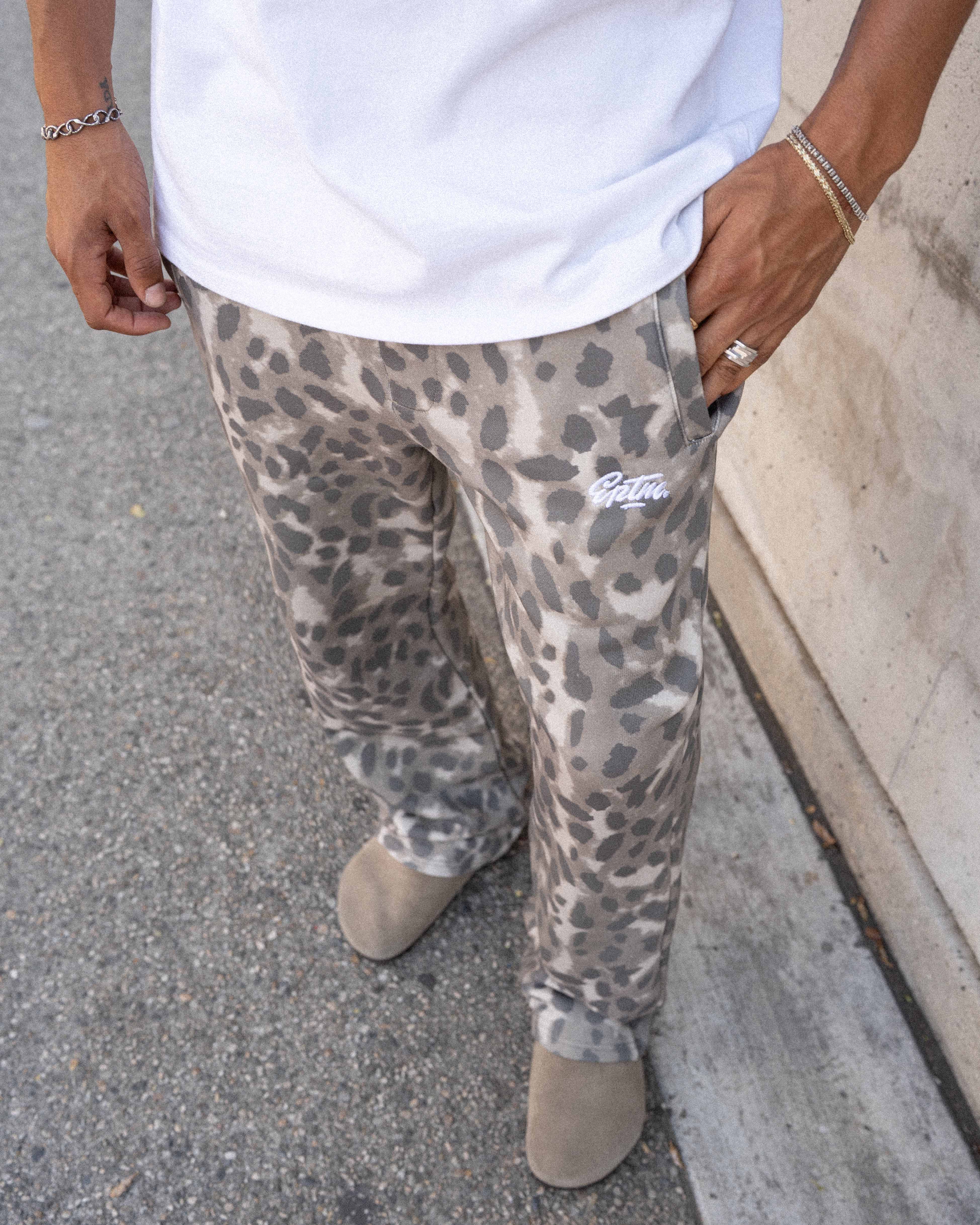 EPTM Leopard Pants - Grey