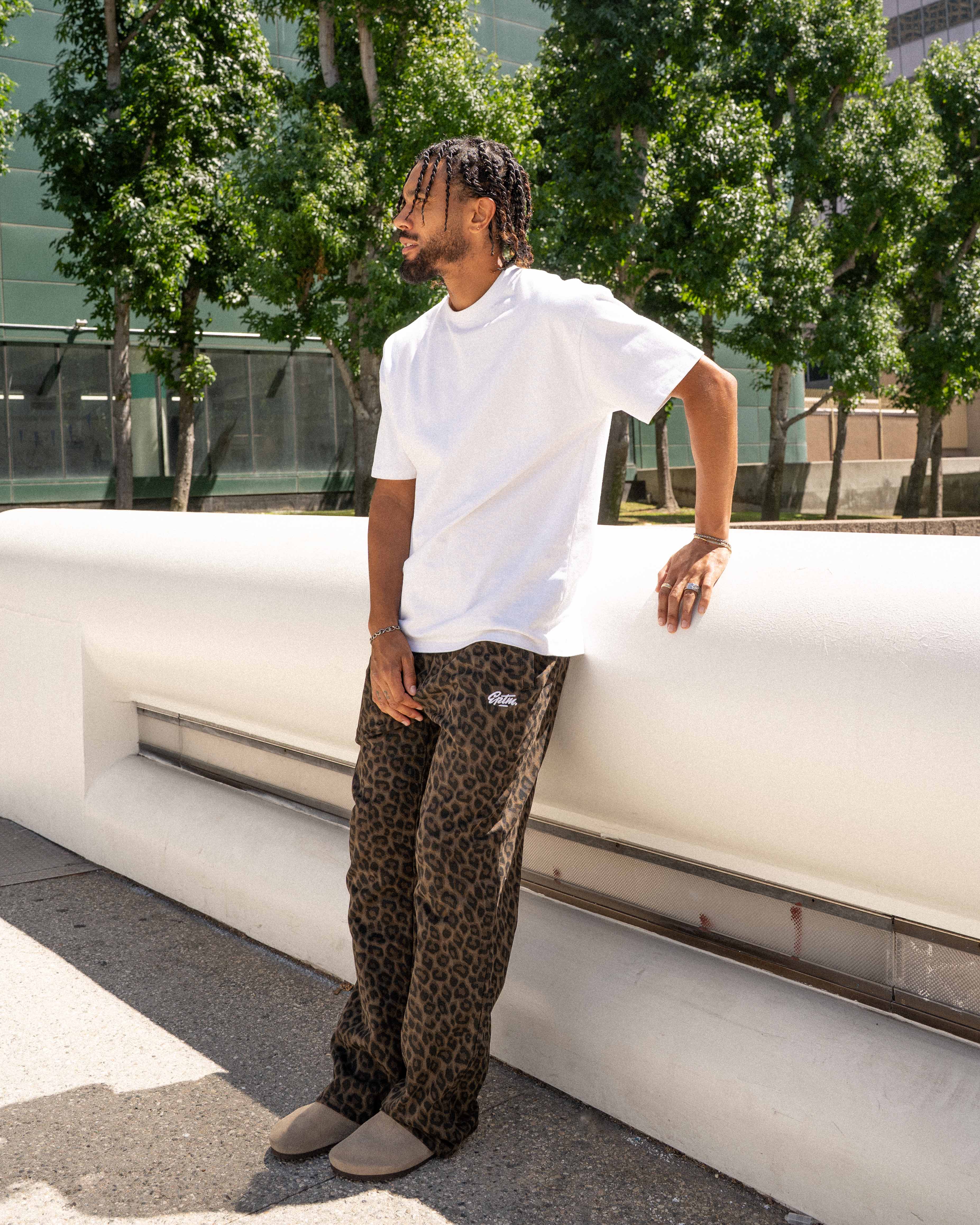 EPTM Leopard Pants - Olive