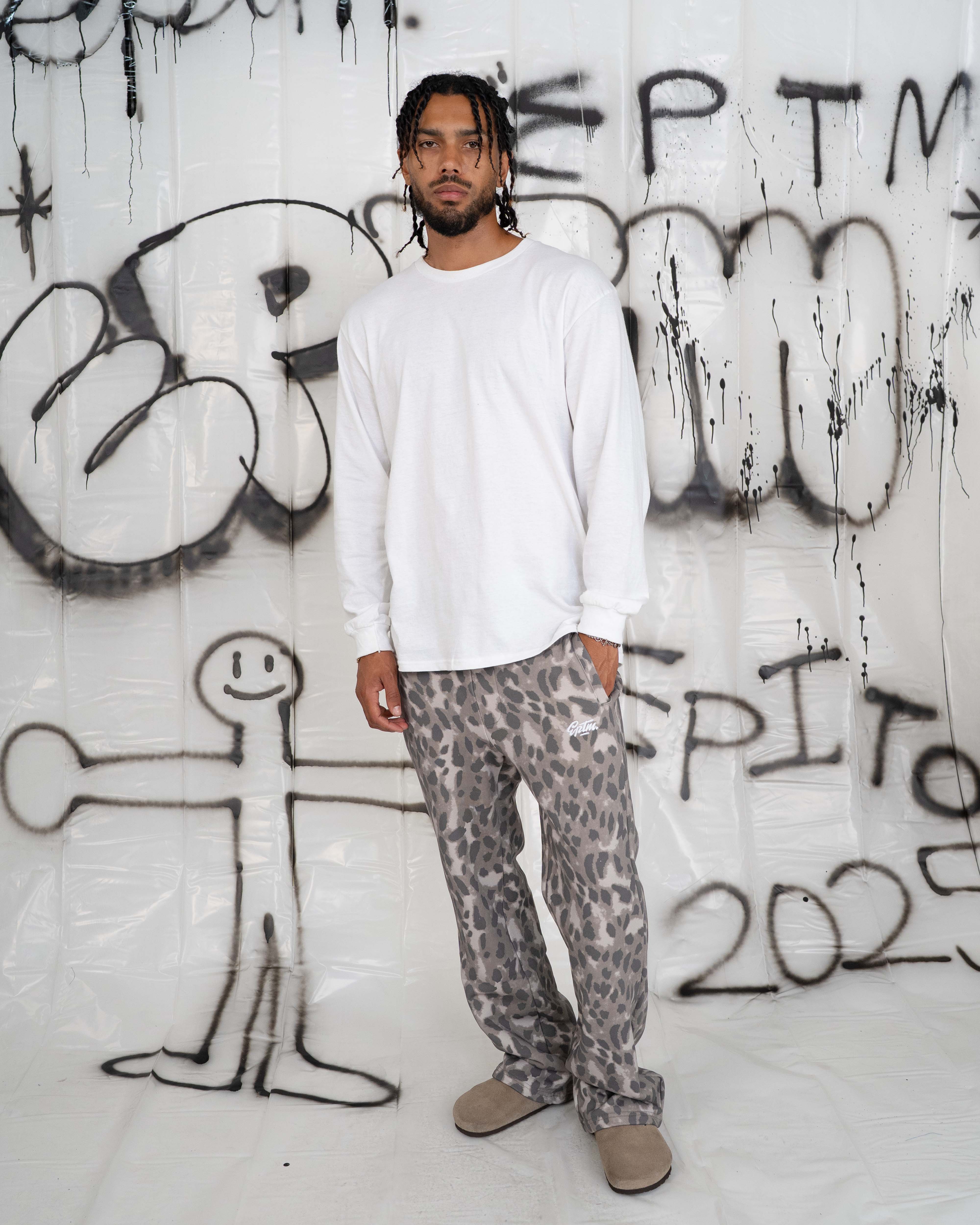 EPTM Leopard Pants - Grey