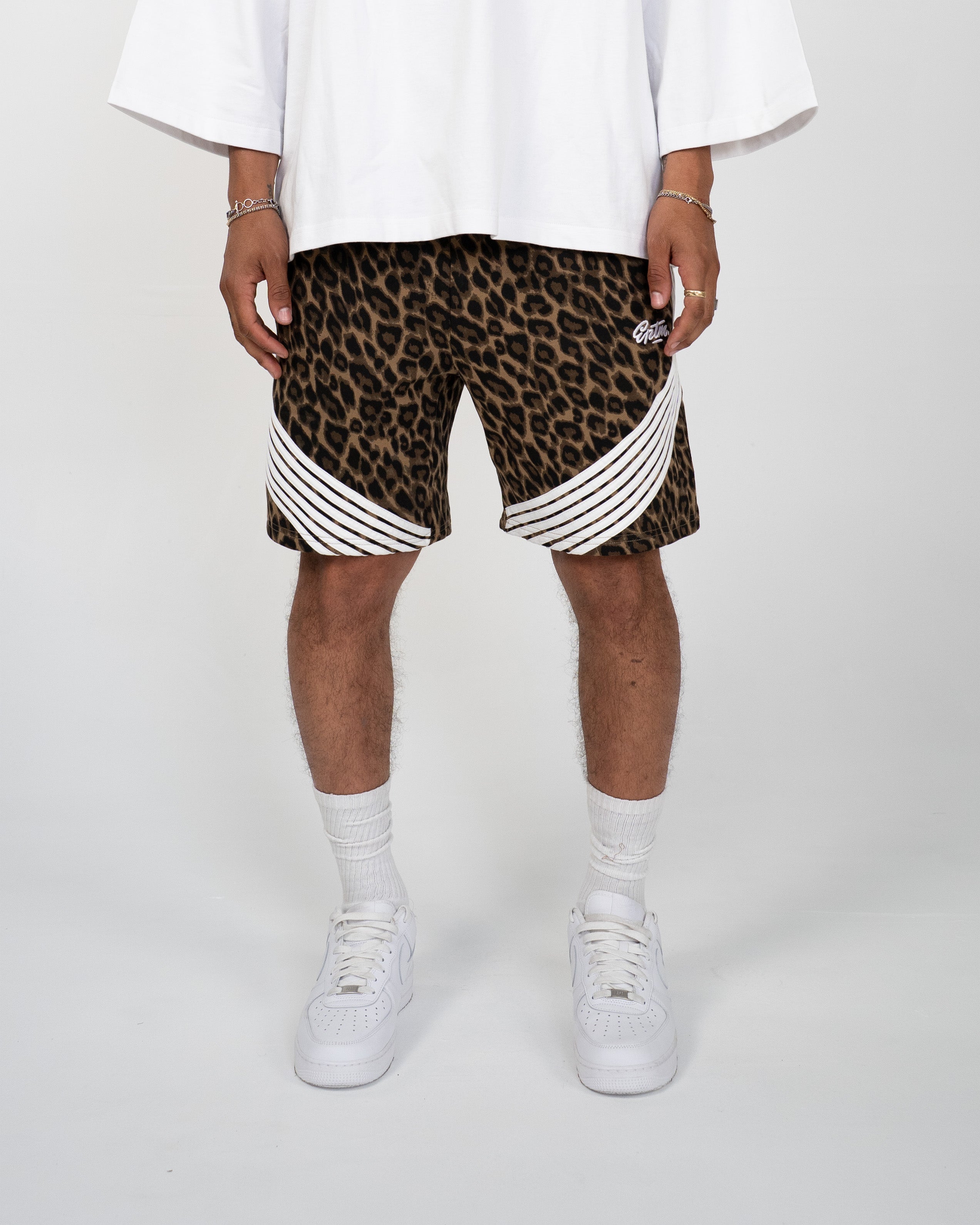 EPTM Leopard Highland Shorts - Brown