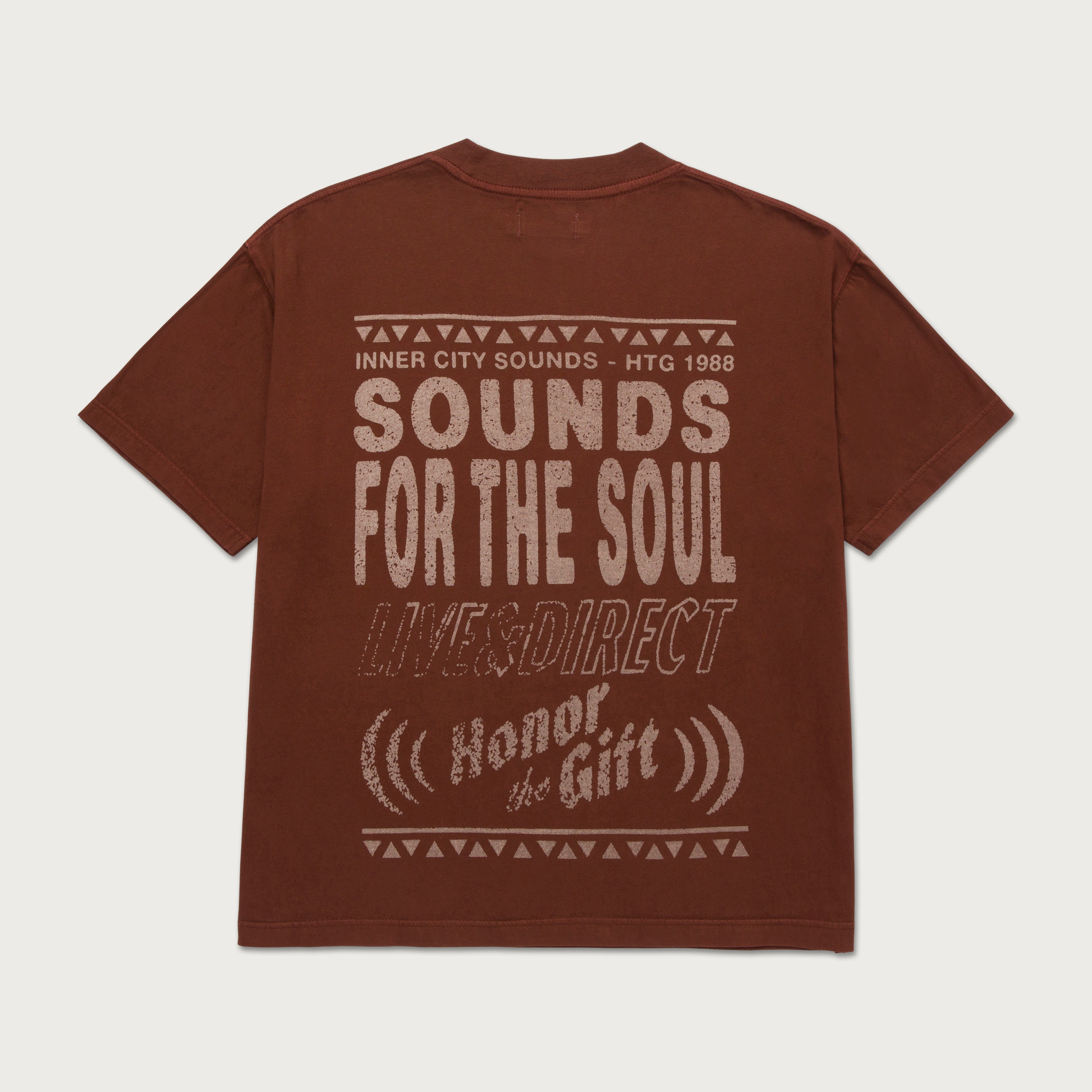 Live And Direct Tee - Brown