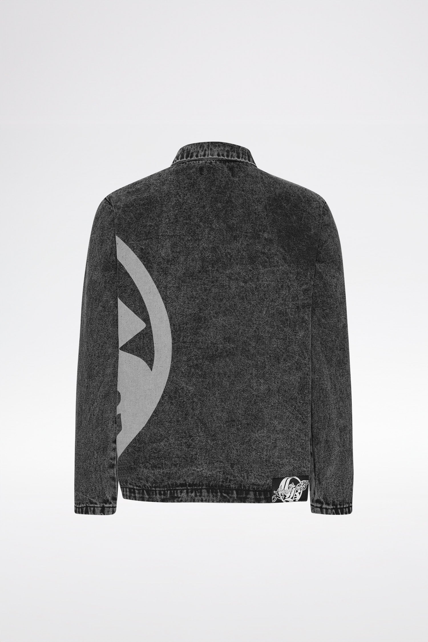 LOGO DENIM JACKET - Black