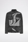 LOGO DENIM JACKET - Black