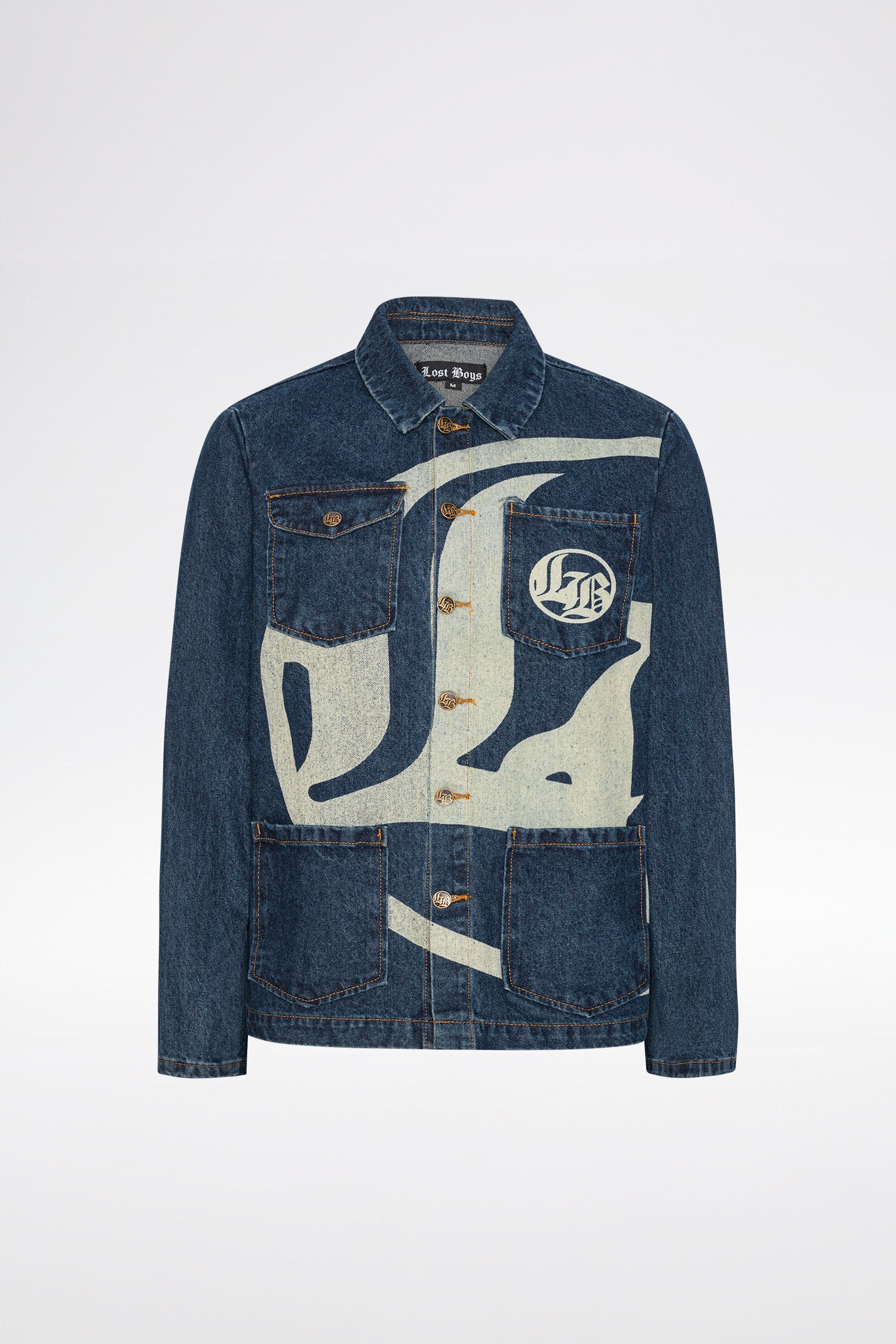 LOGO DENIM JACKET - Dark Blue