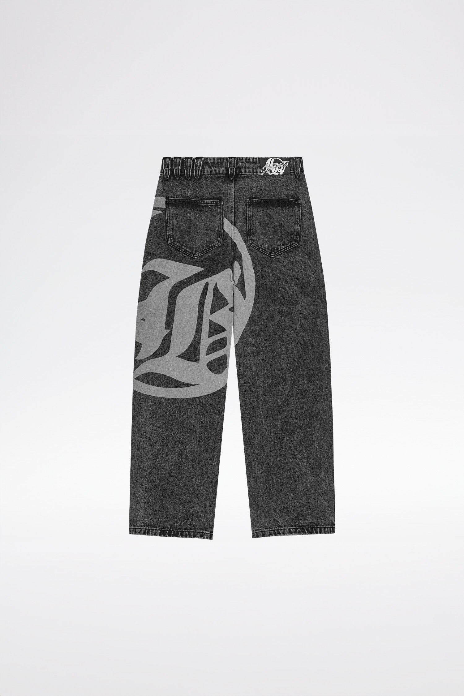 LOGO DENIM JEANS - Black