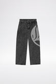 LOGO DENIM JEANS - Black