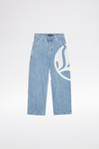LOGO DENIM JEANS - Light Blue