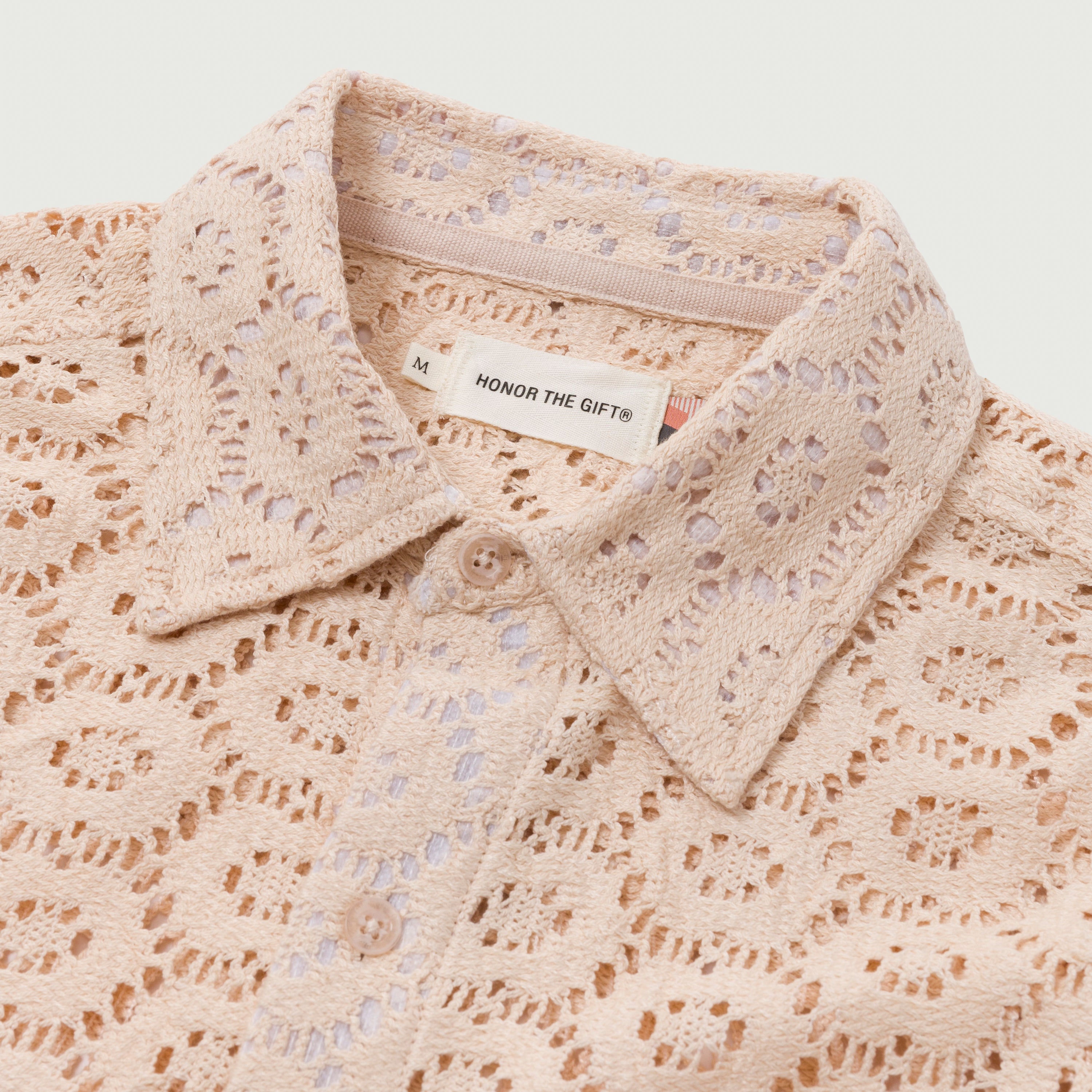 Crochet Button Up - Bone