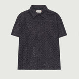 Crochet Button Up - Black