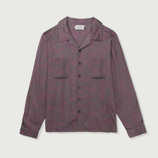 HTG® L/S Pattern Woven Shirt - Grey