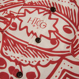 L/S Printed Woven Button Up - Brick