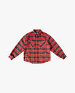 EPTM Side Slit Flannel - Tomato