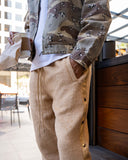 Mohair Snap Pants -Khaki