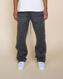 Mohair Snap Pants - Charcoal