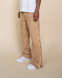 Mohair Snap Pants -Khaki