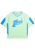 League Tee - Lime/Blue