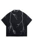 Lightning Button Up - Black