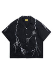 Lightning Button Up - Black