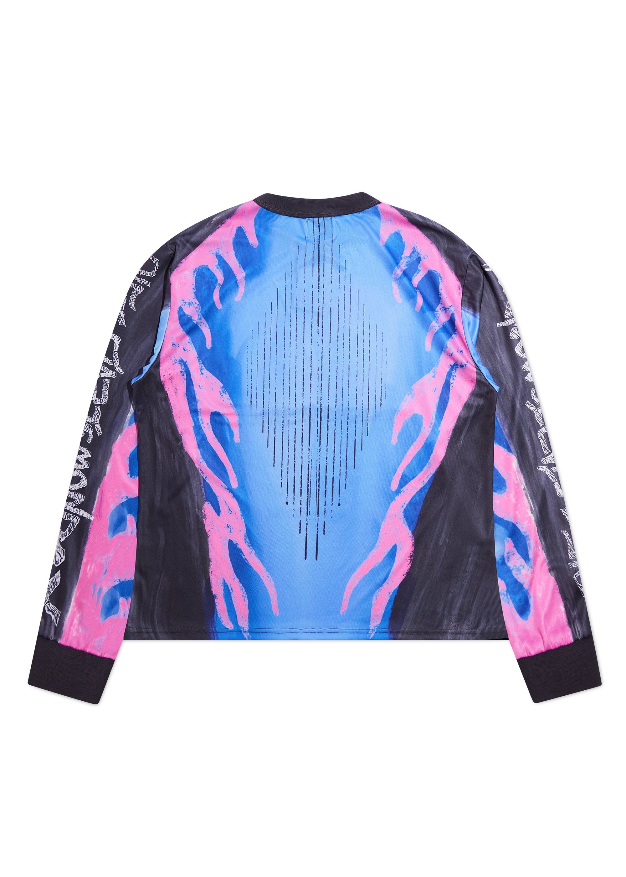 MX Flame Jersey - Black/Blue/Pink