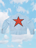 STAR MANX UNISEX JACKET | ALEALI MAY COLLABORATION | ICE BLUE