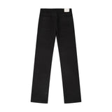 Solomon Rhinestone Straight Leg Denim - Black