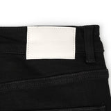 Solomon Rhinestone Straight Leg Denim - Black