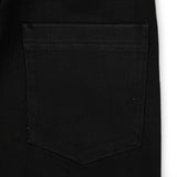 Solomon Rhinestone Straight Leg Denim - Black