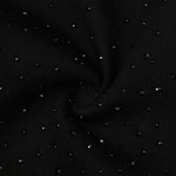 Solomon Rhinestone Straight Leg Denim - Black