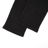Solomon Rhinestone Straight Leg Denim - Black