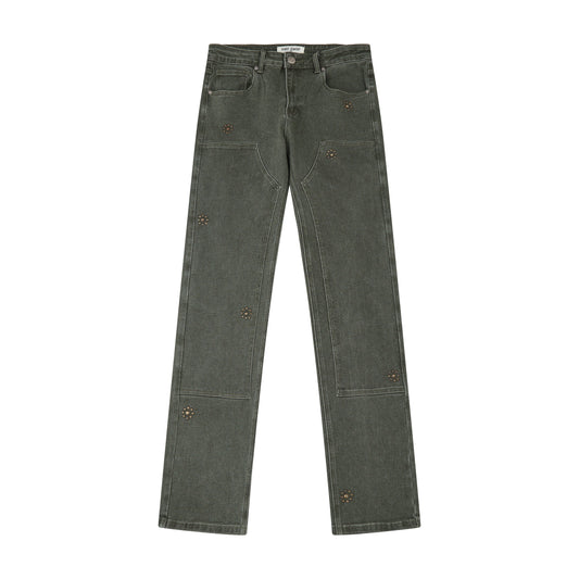 Hudson Straight Leg Workwear Pants - Olive